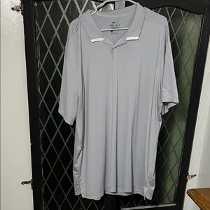 Nike Men's Light Gray Polo Shirt